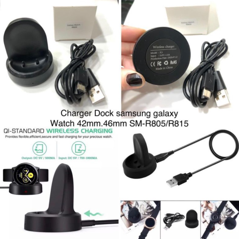 KODE K7Q Wireless Charger Dock Samsung Gear S2S3S4S5R8Watch 42mm46mmWatch 3WATCH 4Active 2Fit 2 R22