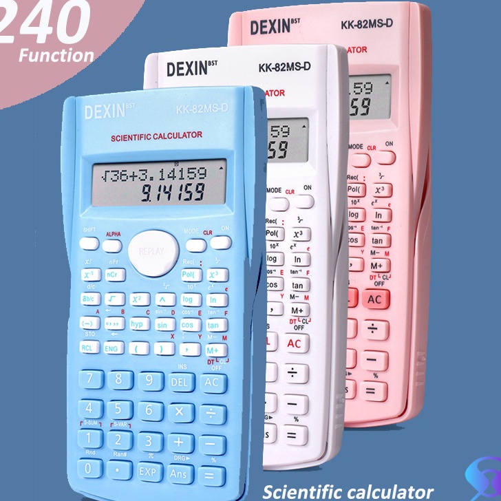 

DISKON Kalkulator Color Function Scientific Kalkulator 24 Fungsi Kalkulasi 3 Warna 17 scientific calculator KK82MSD