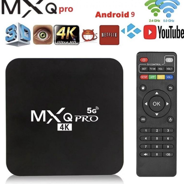 Best VCM 2GB16GB Android TV BOX MXQ PRO 4K 5G  Smart TV Box Media Player  TV BOX Ram 2GB  Rom 16GB S