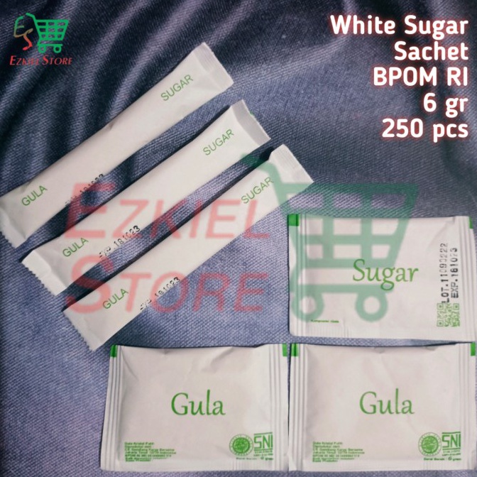 

ORIGINAL White Sugar Sachet Gula Putih isi 25 pcs Kotak Batang