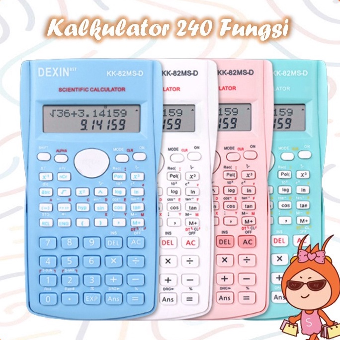 

XC26619 Reseller Welcome S5977 Kalkulator Ilmiah 24 Fungsi Kalkulator Scientific Kalkulator Sains Kalkulator SinCosTan