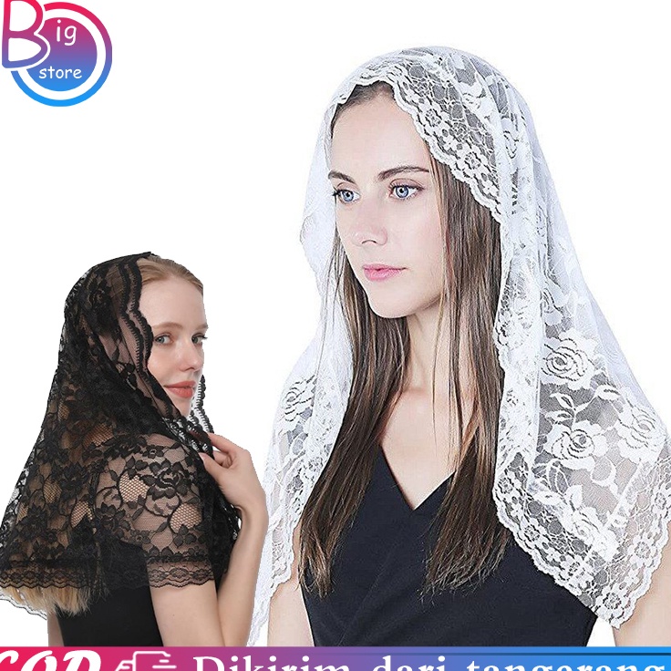 Kejar Diskon  Mantila Kerudung Katolik Mantila Katholik Mantilla Katolik Kerudung Misa Mantilla Keru