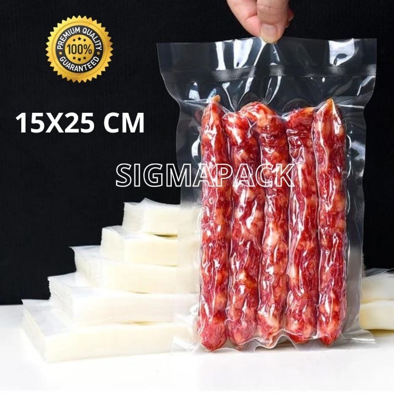 plastik vakum polos 15x25 cm / plastik vacuum bag 15x25