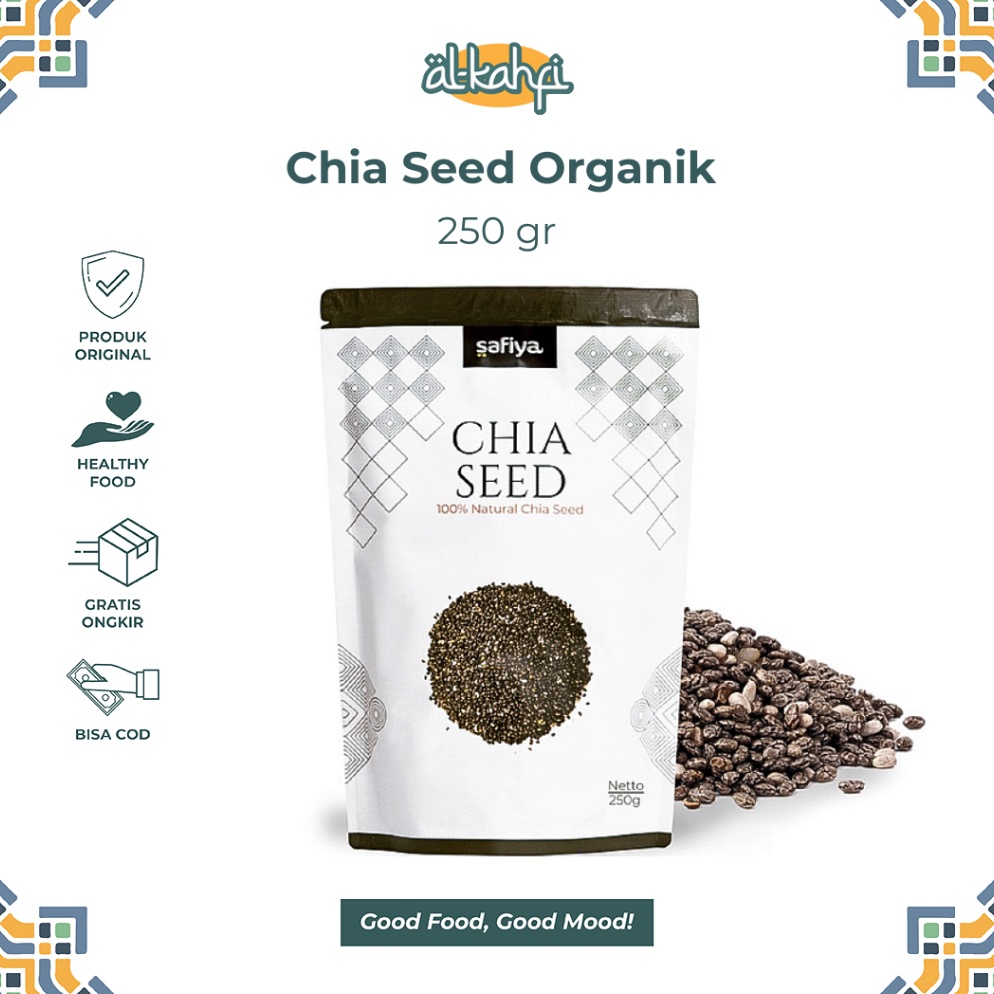 

Swip up Organic Chia Seed 25 Gram Organic Black Chia Biji Chia Original Premium