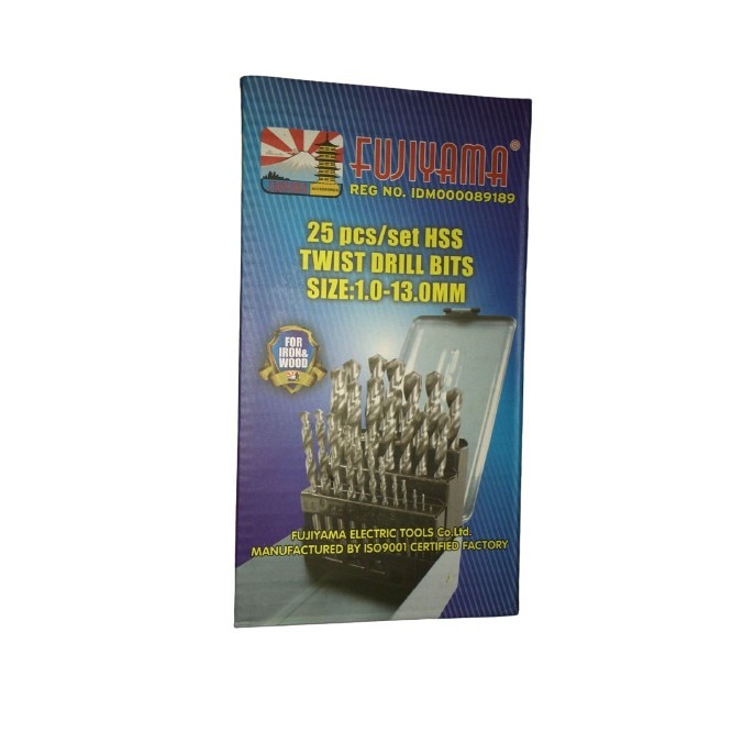 Mata Bor Besi Set 1 - 13 mm / 25 pcs HSS Lumos Nachi Toho