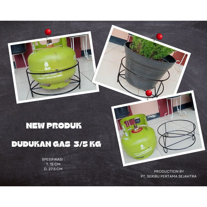 dudukan gas / tatakan gas / tatakan LPG 3 KG / tatakan LPG 5 kg