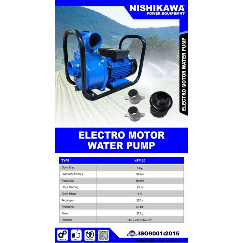 Pompa Air Alkon Listrik 2 Inch Nishikawa Terbaik