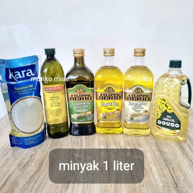 

[ 1 liter ] FILIPPO BERIO extra VIRGIN olive oil POMACE mueloliva / extra LIGHT olive minyak zaitun PURE olive oil minyak sayur buah olive oil / minyak KARA kelapa DOUGO CANOLA oil / MINYAK KELAPA