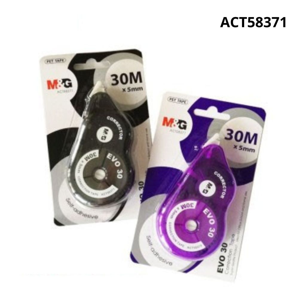 

Correction Tape M&G 30m x 5mm #ACT58371 Tip Ex Kertas Tipex Pita Evo 30 Jumbo - Satuan