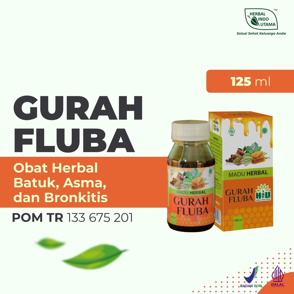 

MADU GURAH FLUBA AGRIMAS FLU BATUK PILEK ASMA SESAK NAFAS 125mL ORIGINAL