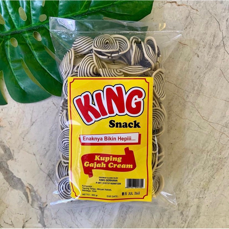 

King Snack Kuping Gajah Cream 300gr