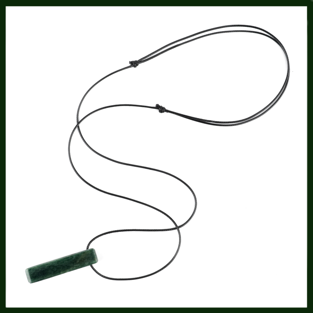 YZ7 Kalung Liontin Batu Giok Hitam Natural Black Jadeite Jade Pria Wanita