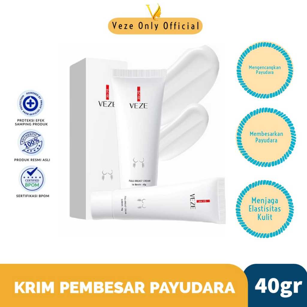 VEZE ONLY [BPOM] Breast Cream Pembesar dan Pengencang Payudara 40gr VZ19934