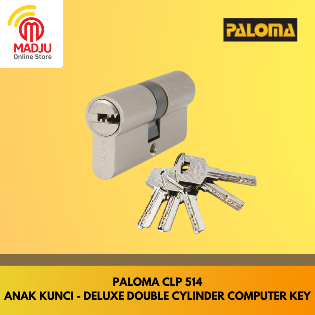 Paloma CLP 514 - Anak Kunci Berstandarisasi Komputer - Deluxe Double Cylinder Computer Key