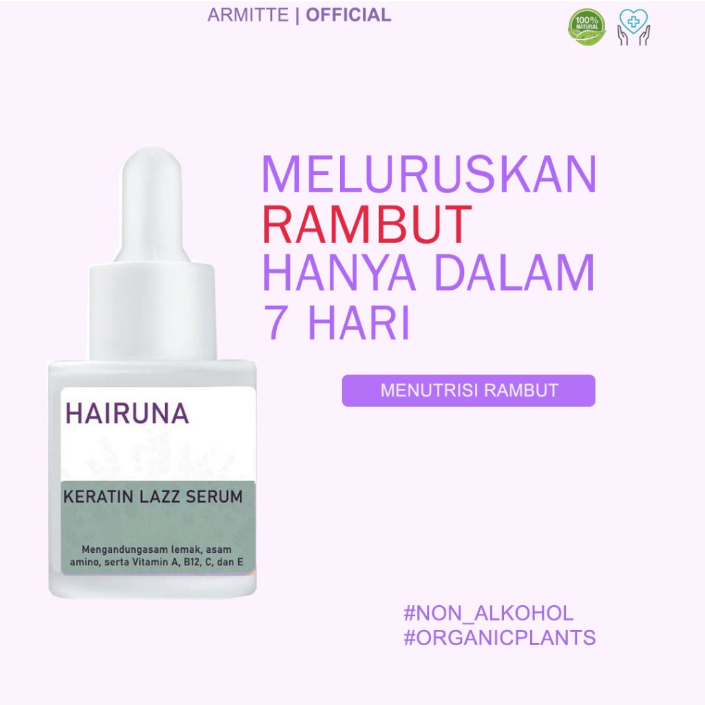 Keratin hair treatment obat keratin rambut permanen keratin hair serum keratin treatment Hairuna