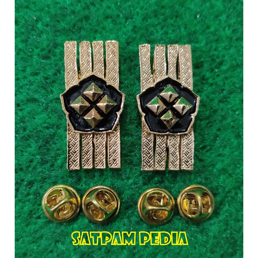 Monogram Kerah PNS Polri Gol 4D - Pin Kerah PNS Polri Gol 4D