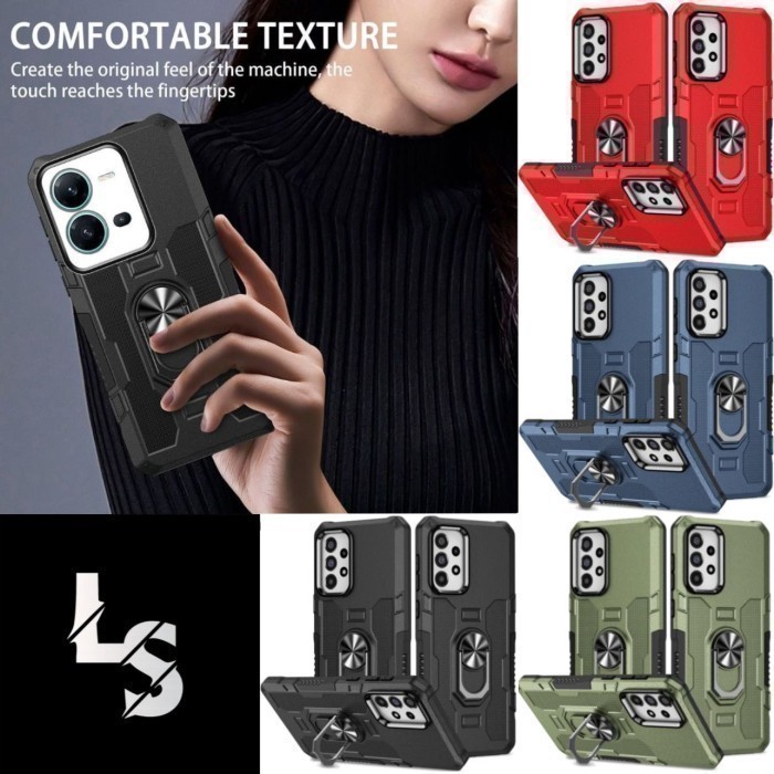 CASING OPPO A53 A33 A5 2020 A9 2020 A12 A5S A7 2018 F9 RENO 7 4G HARDCASE RING ARMOR ROBOT CASE HYBR