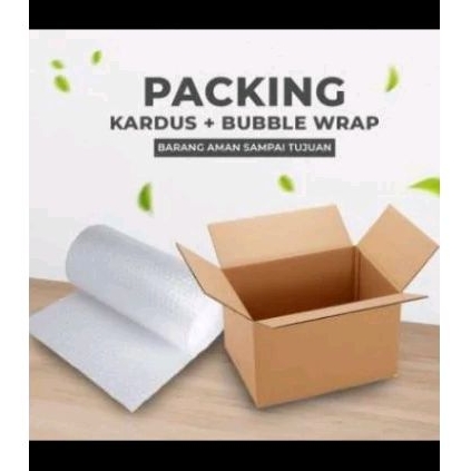 

Packing Kardus + Bubble Wrap
