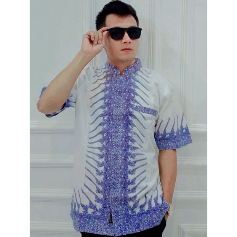 BATIK MODANG PUTIH BIRU WALIK MANGKUBUMI PUTIH BIRU WALIK KOKO BATIK MODANG BIRU PUTIH