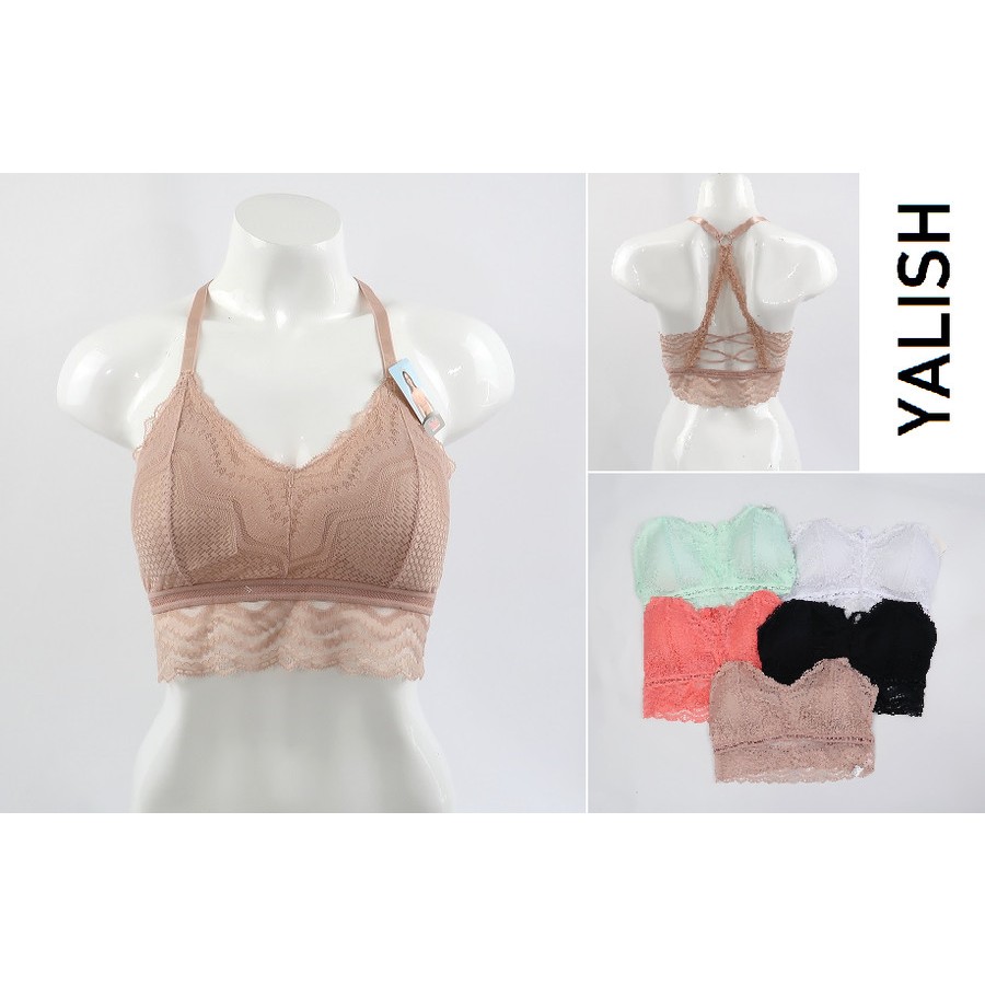 YALISH BRA WANITA WIREFREE BRA TANPA KAWAT PAKAI BUSA SIZE L XL XXL (2XL) XXXL (3XL) FIT BRA 32 34 3