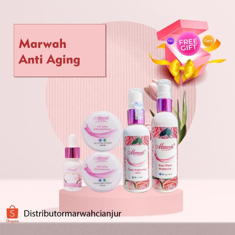 Paket Skincare Marwah Bright / Aging / Oily / Acne / Aging Spesial / Platinum / Derma Acne / Perfect