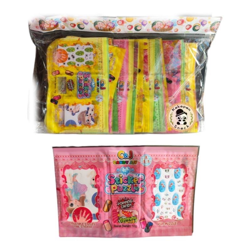 

C&J STIKER PUZZLE POPPING CANDY PAK ISI 30