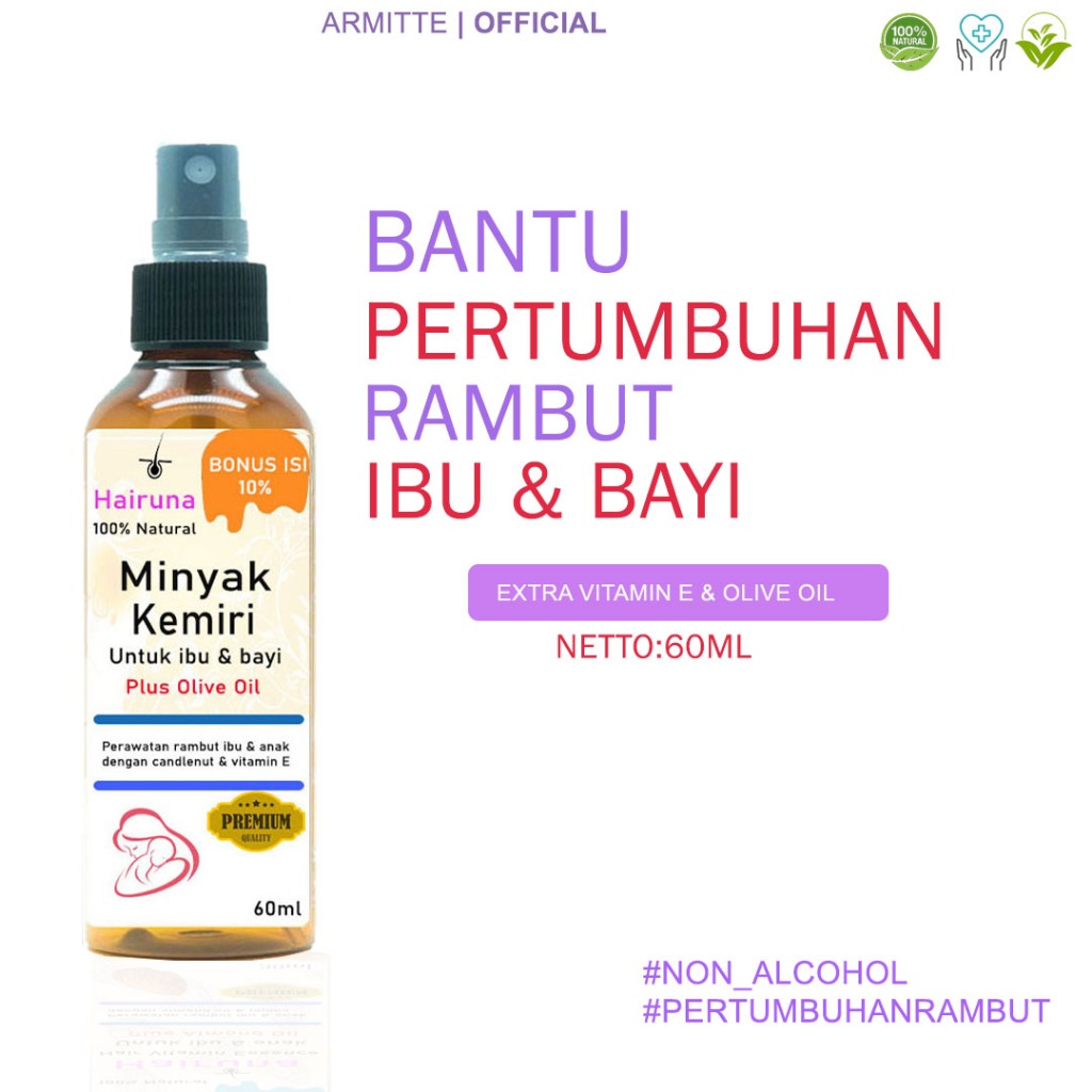 Minyak Kemiri Bayi Minyak Rambut Bayi Penumbuh Rambut Bayi Minyak Rambut Anak Minyak Kemiri Penumbuh