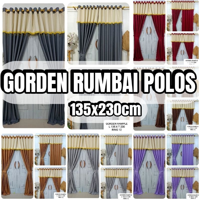 Gorden Rumbai Poni Polos 135x230cm