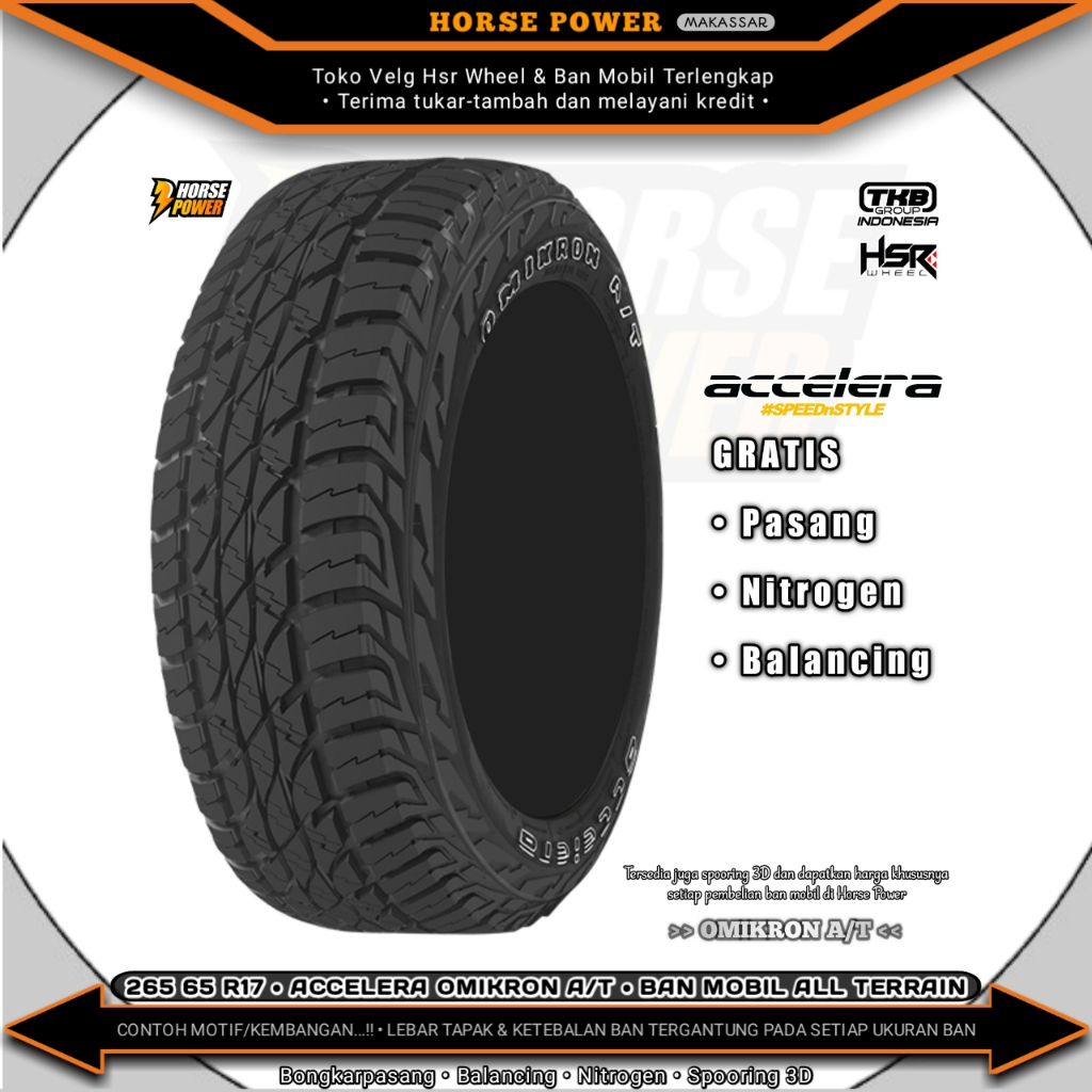 265/65 R17 • Accelera Omikron A/T • Ban Mobil AT • All Terrain