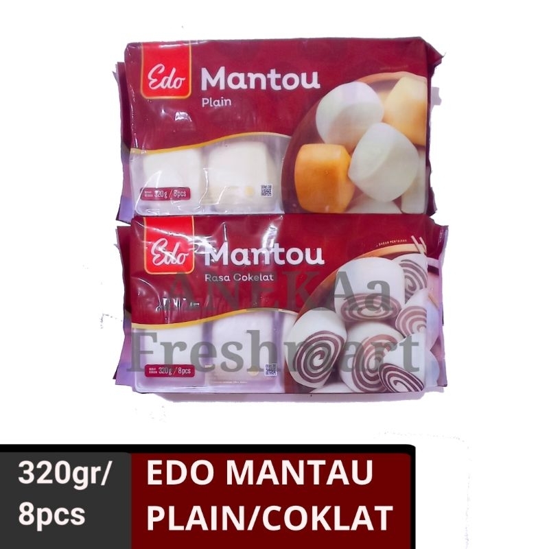 

EDO MANTAU 320GR/ 8PCS PLAIN/COKLAT PAO BAKPAO COKELAT MANTAO