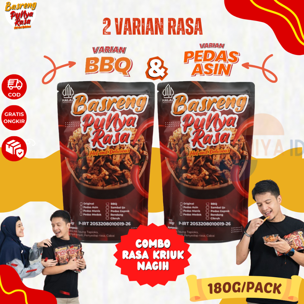 

Basreng Punya Rasa BBQ & Pedas Asin Pedas Plus Daun Jeruk Dijamin Endul Bisa Bayar Ditempat
