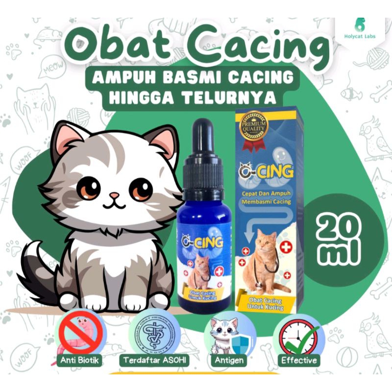 O cing obat cacing#obat parasite