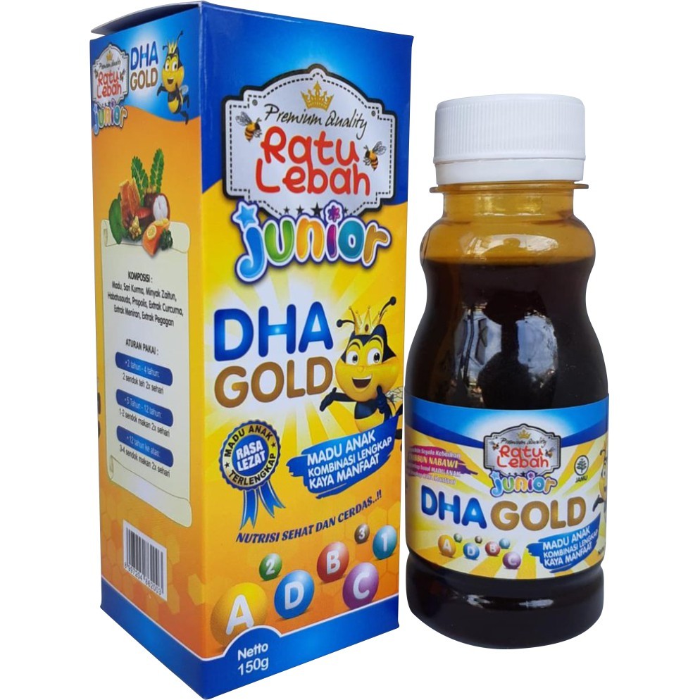 

Madu Ratu Lebah Junior DHA Gold Plus Omega3 - Madu Anak Pintar Daya Tahan Tubuh