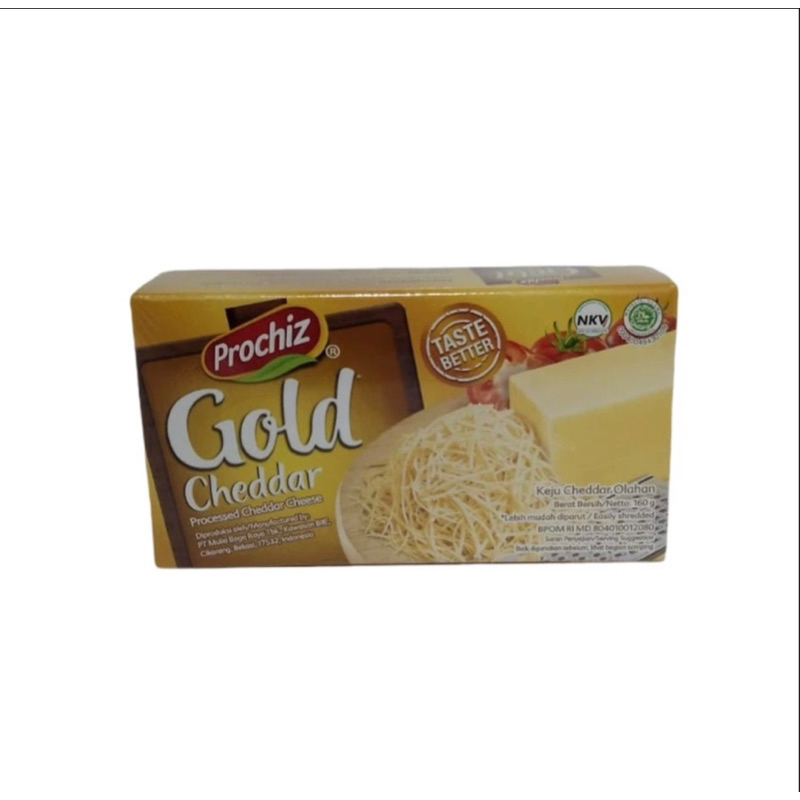 

PROCHIZ CHEDDAR CHEESE GOLD 160 GR Keju Murah Jakarta