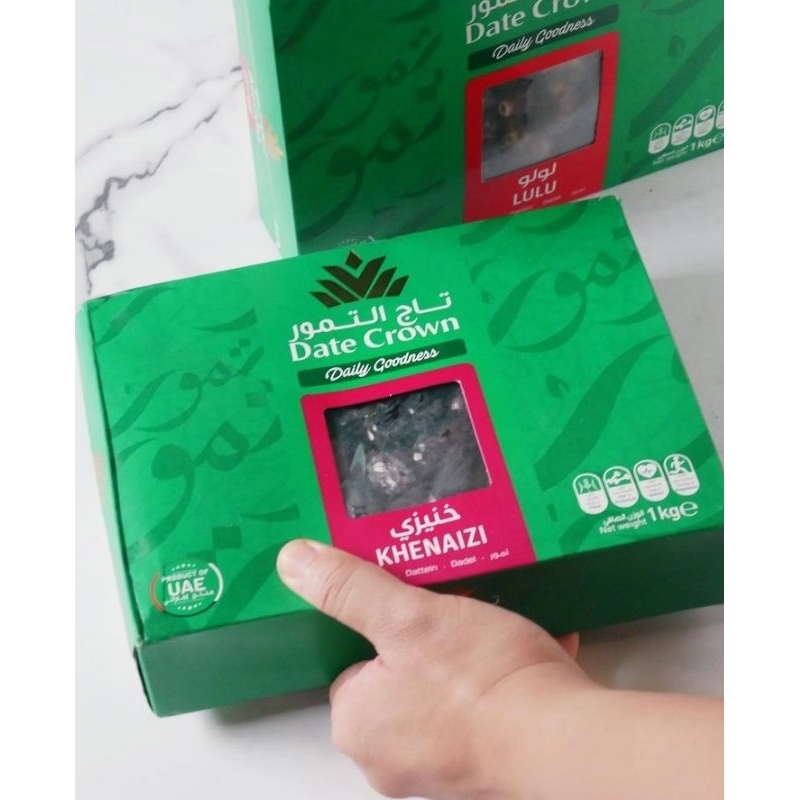 

KURMA DATE CROWN KHENAIZI 1KG & 500gr KURMA PREMIUM ASAL EMIRATES