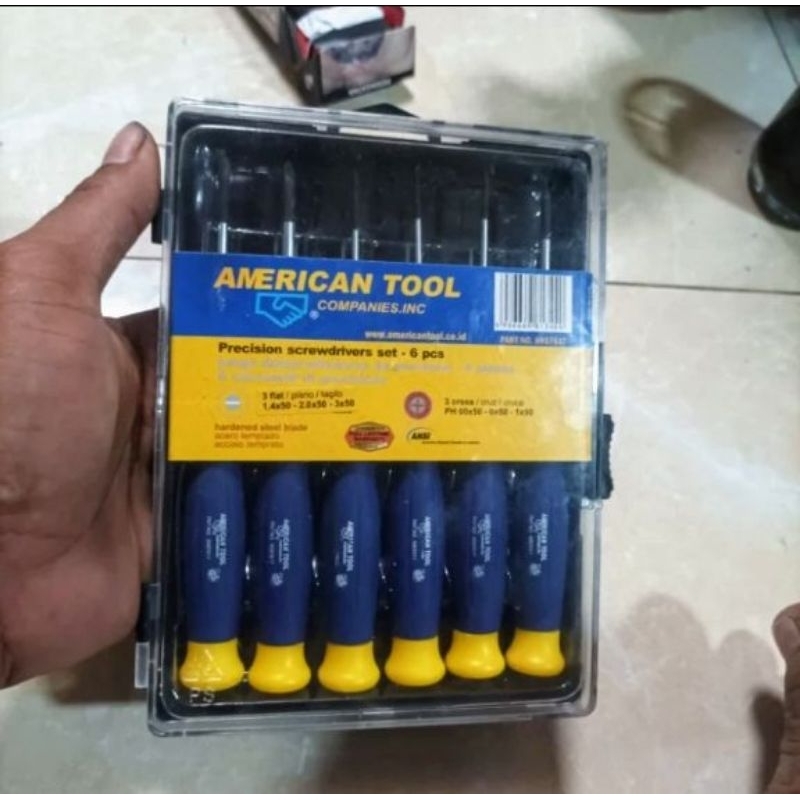 obeng set bintang 6 pcs AMERICAN TOOL