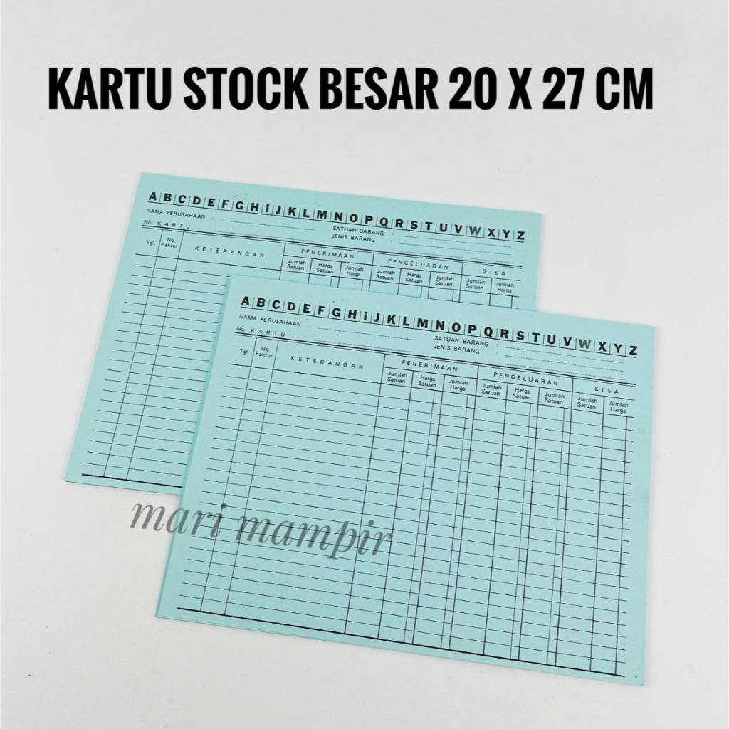

KARTU STOCK BESAR UKURAN 20 X 27 CM
