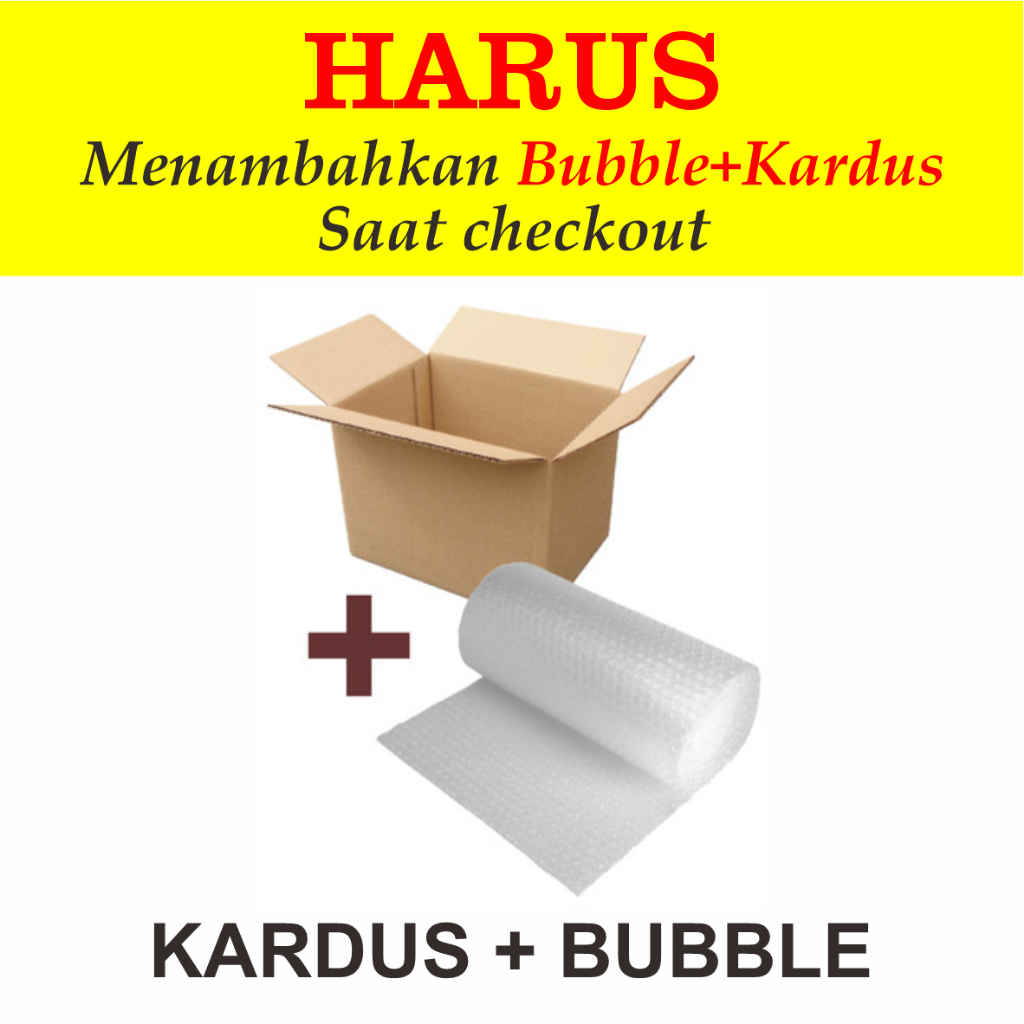 

PACKING TAMBAHAN KARDUS DAN BUBBLE