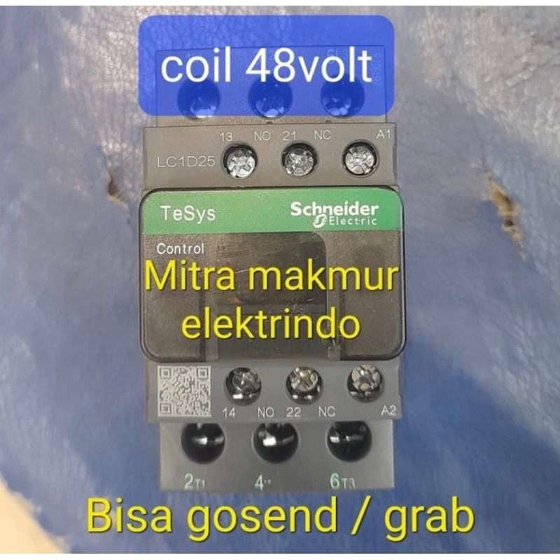 kontaktor schneider 48volt 20a 25a 32a 40a / kontaktor coil 48v 48volt