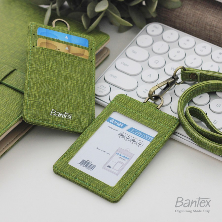 

Bantex Name Tag ID Card Holder Kulit LIME 8869 65 Tali lanyard / Pcs