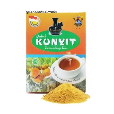 

Serbuk Kunyit Instan herbal Kendimas Mengobati Sakit Maag / Menjaga Pencernaan 150gr Original.