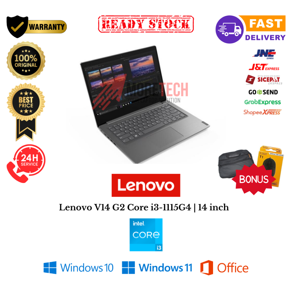 Laptop Lenovo V14 G2 Core i3-1115G4 | RAM 8GB SSD 256GB | 14 inch