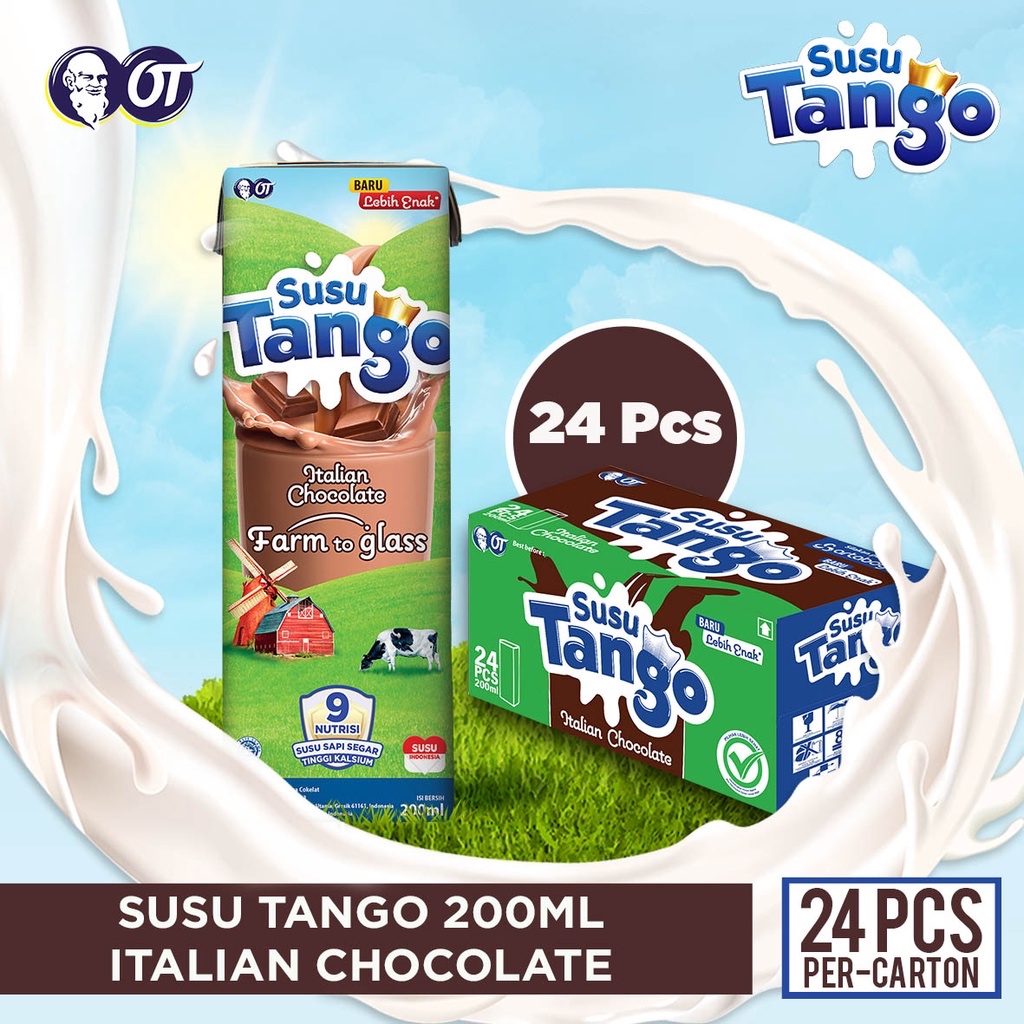 

Susu Tango Italian Chocolate 200ML - Bundle 24 Pcs