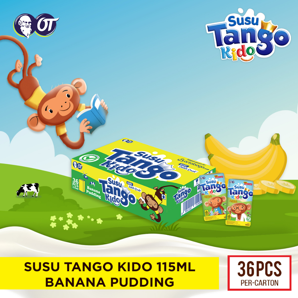 

Susu Tango Kido Banana Pudding 115ml - [36 Pcs]