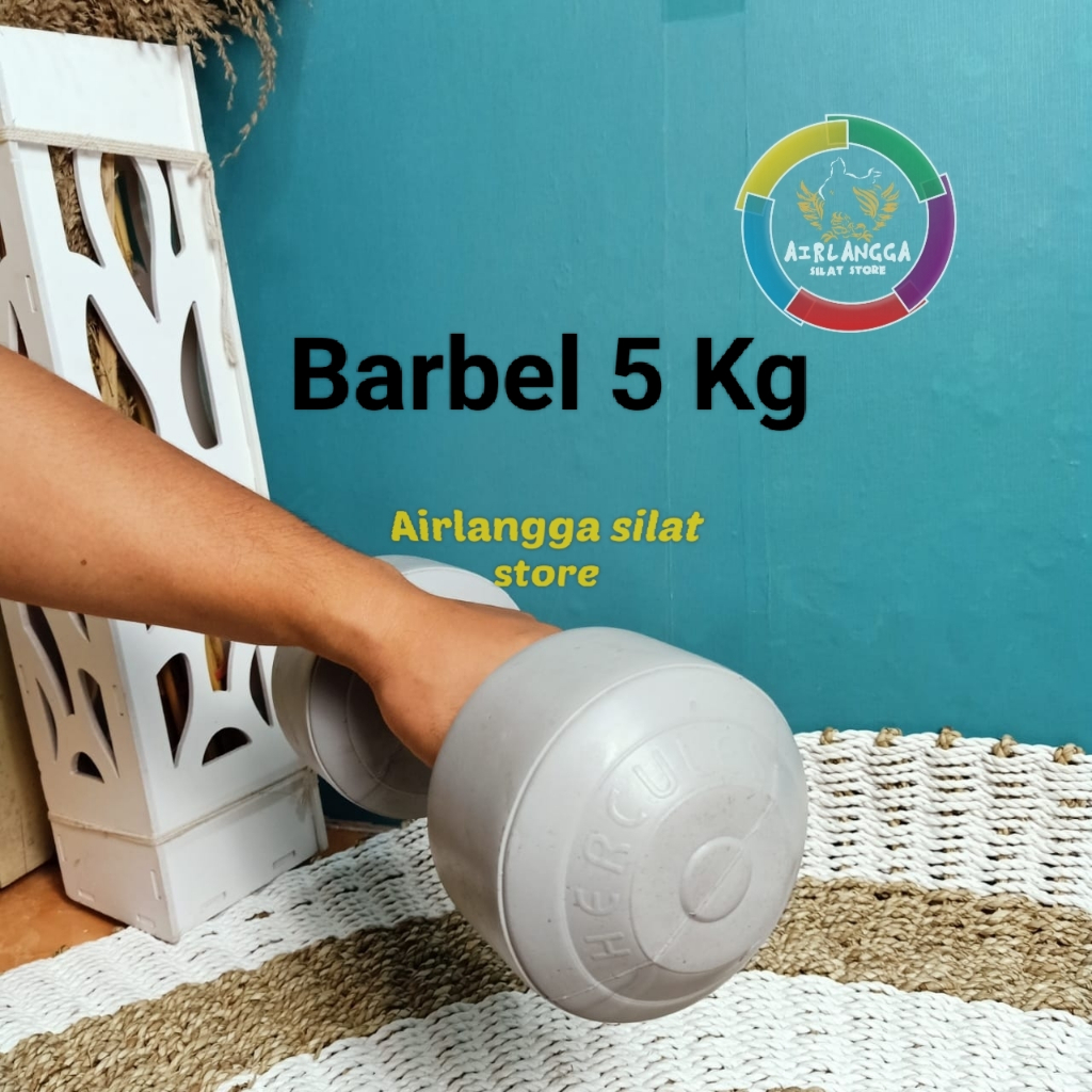 Barbel 5kg / dumbel 5 kg barbel 5 kg barbel pvc 5kg