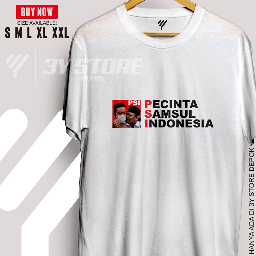 KAOS PECINTA SAMSUL INDONESIA ASAM SULFAT COTTON COMBED - 3Y STORE