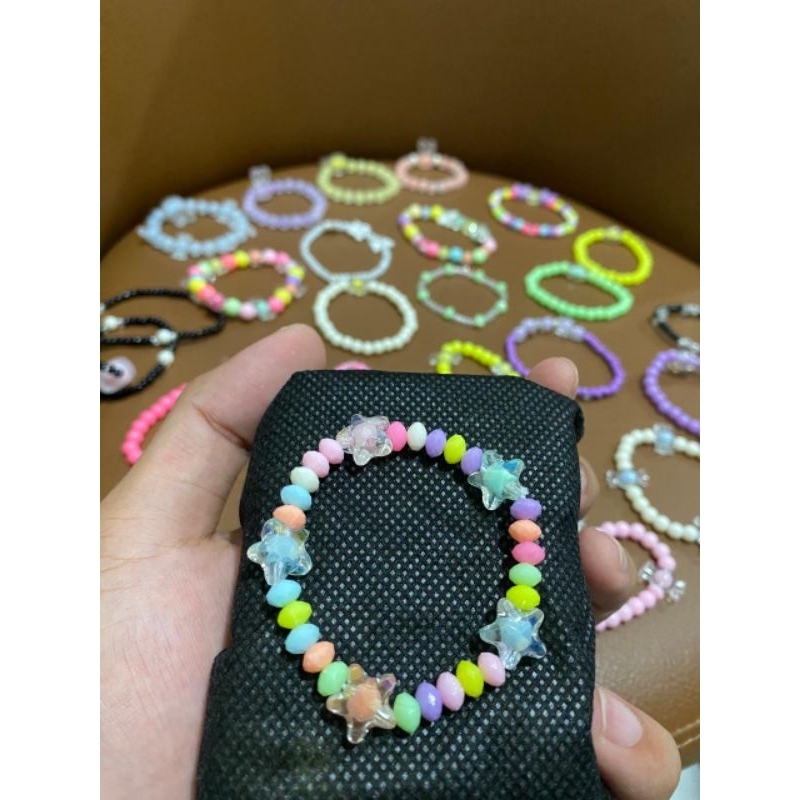 Gelang Manik Aesthetic / gelang manik anak / gelang manik dewasa / gelang mani murah / gelang manik 