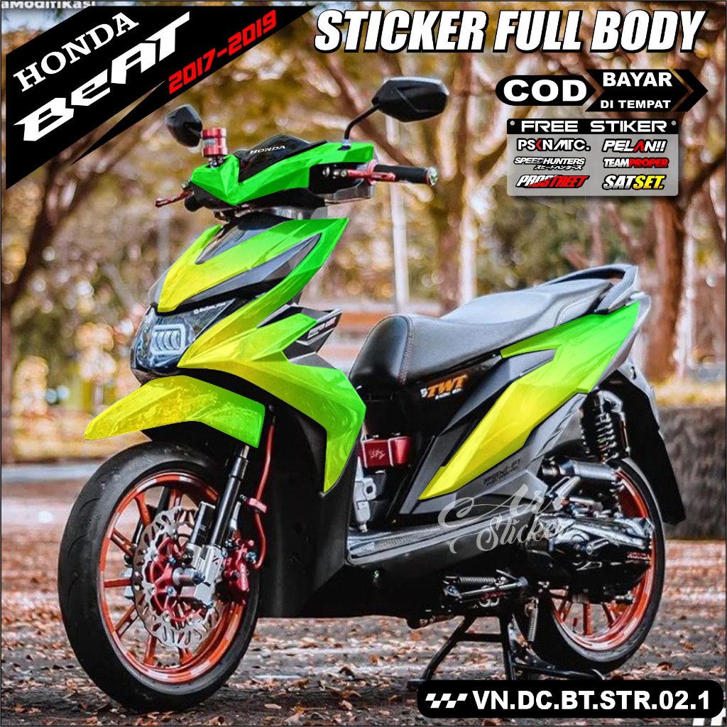 Decal Stiker BEAT STREET full Body POLOS Sticker full Body Motor BEAT NEW 2017-2019