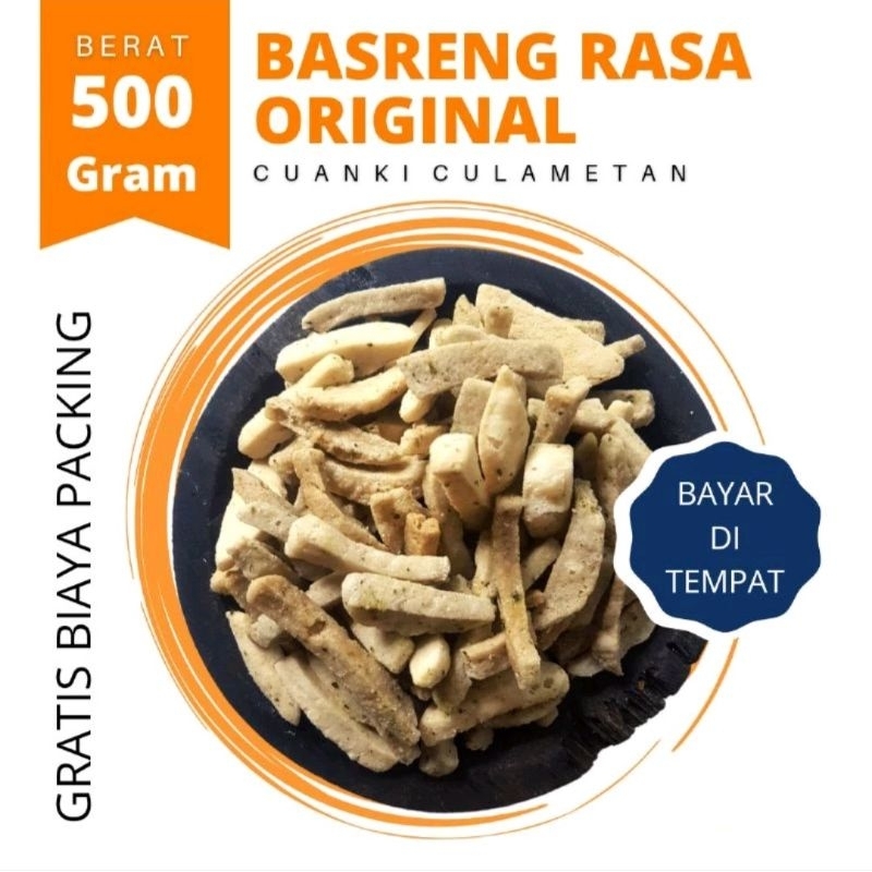 

Basreng, bakso goreng rasa original daun jeruk 500 gram