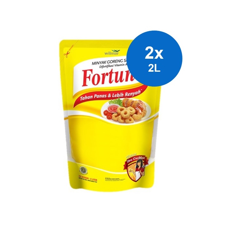 

SUPER DISKON Fortune Minyak Goreng Sawit 2 x 2 L